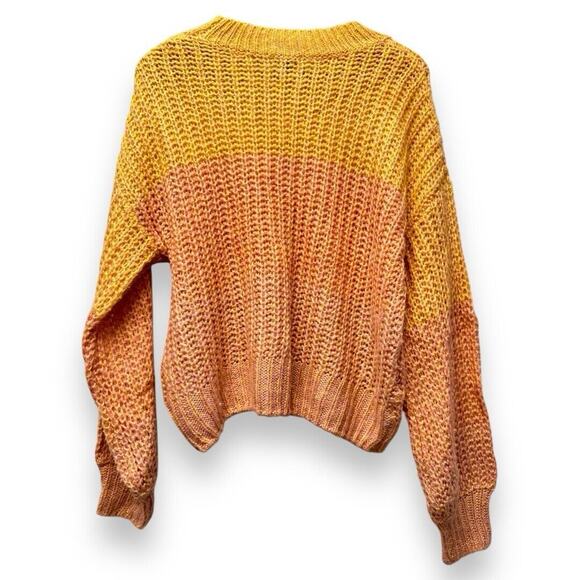 Wild Fable Womens Pullover Sweater Size Large‎ Multicolor Open Knit Long Sleeves - Picture 2 of 11